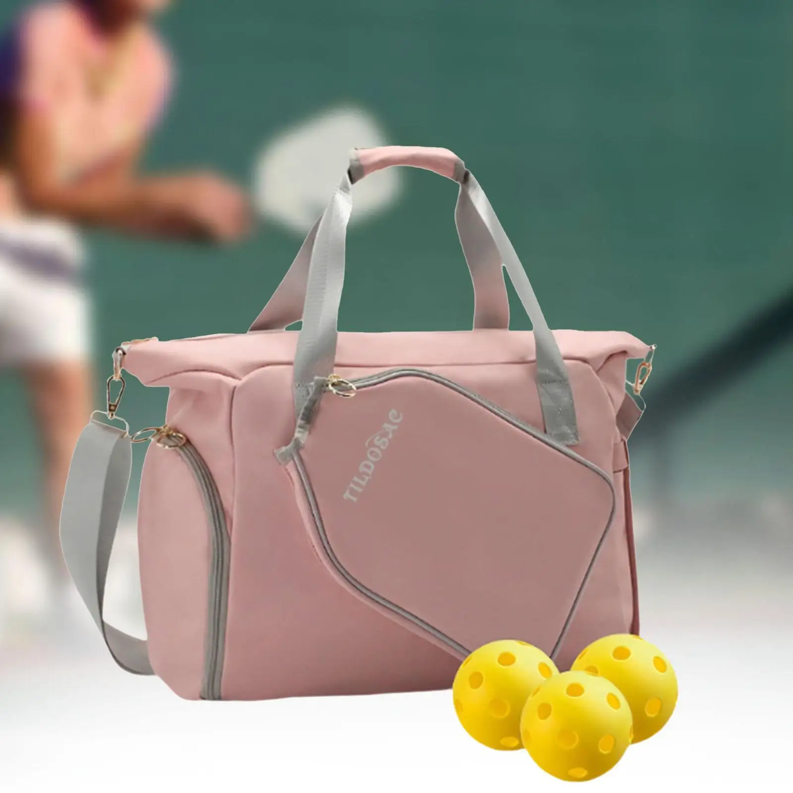 Bolsa de Pickleball para mujer Bolsa de deporte al aire libre premium rosa Bolsa de mano de Pickleball