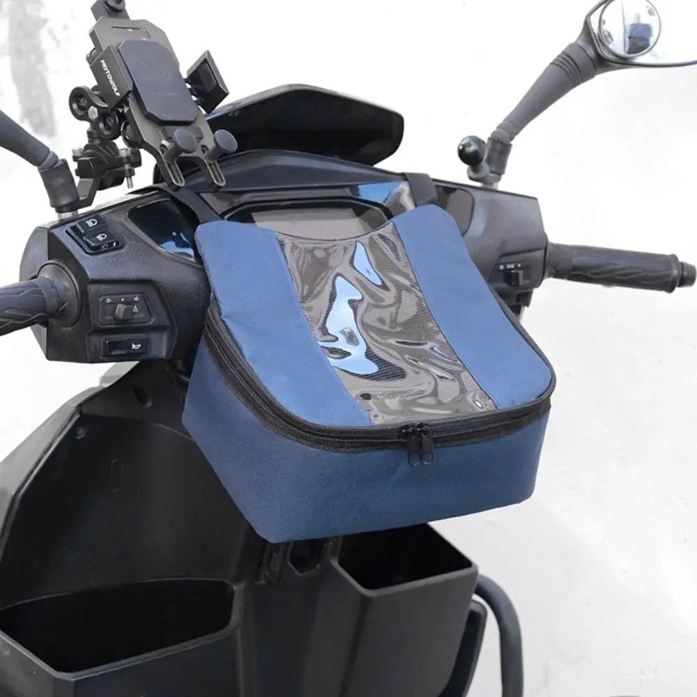 

Durable Large Capacity Mountain Bike Bag Waterproof Viewing Window Bicycle Front Bag Electric Scooter Bag