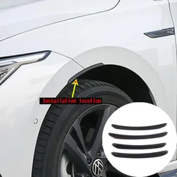 For Volkswagen Golf 8 Car Fender Flares Mud Flaps Arch Wheel Eyebrow Lips Strips sticker Trim ABS Black Exterior accessories