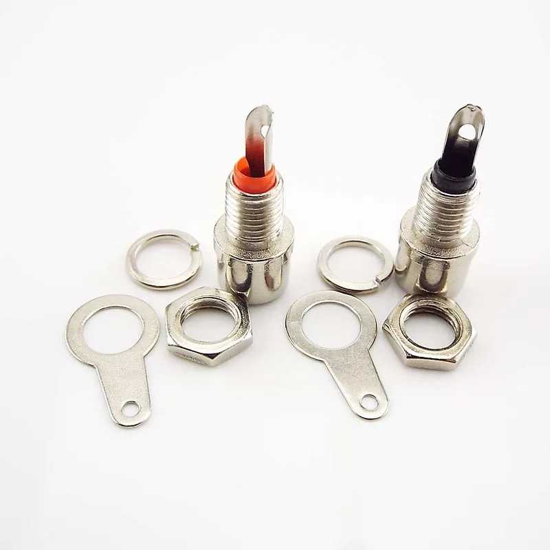 RCA Panel Mount Connector RCA Female Socket RCA Phono Chassis Audio Socket Plug Connector Bulkhead Meal Connectors A6