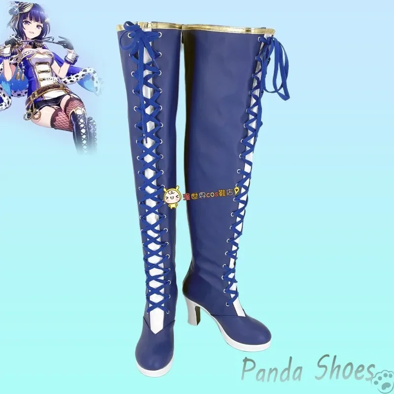 

Lovelive Asaka Karin Обувь для косплея Аниме Фиолетовые ботинки Cos Comic Tang Keke Косплей Костюм Опора Обувь для вечеринки на Хэллоуин