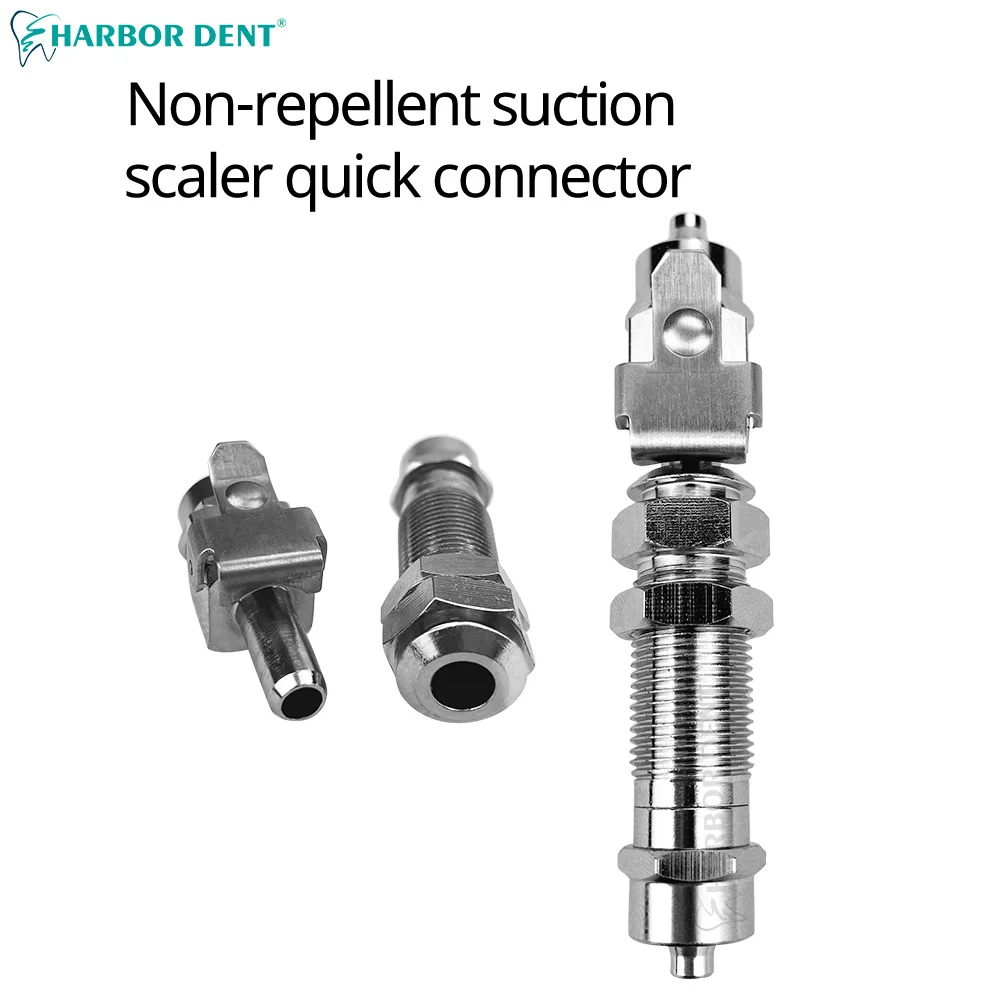 1PC Dental Air Water Quick Connector Stainless Steel With/Not anti-back sucking scaler Adapter Dentistry Chair Parts