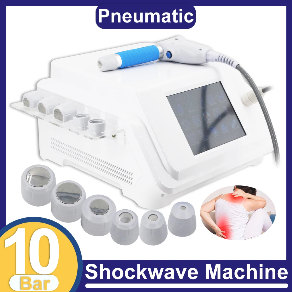 

Pneumatic Shockwave Therapy Machine For Effective Sport Injury Pain Relieve 10Bar Shock Wave ED Treatment Muscle Relax Massager