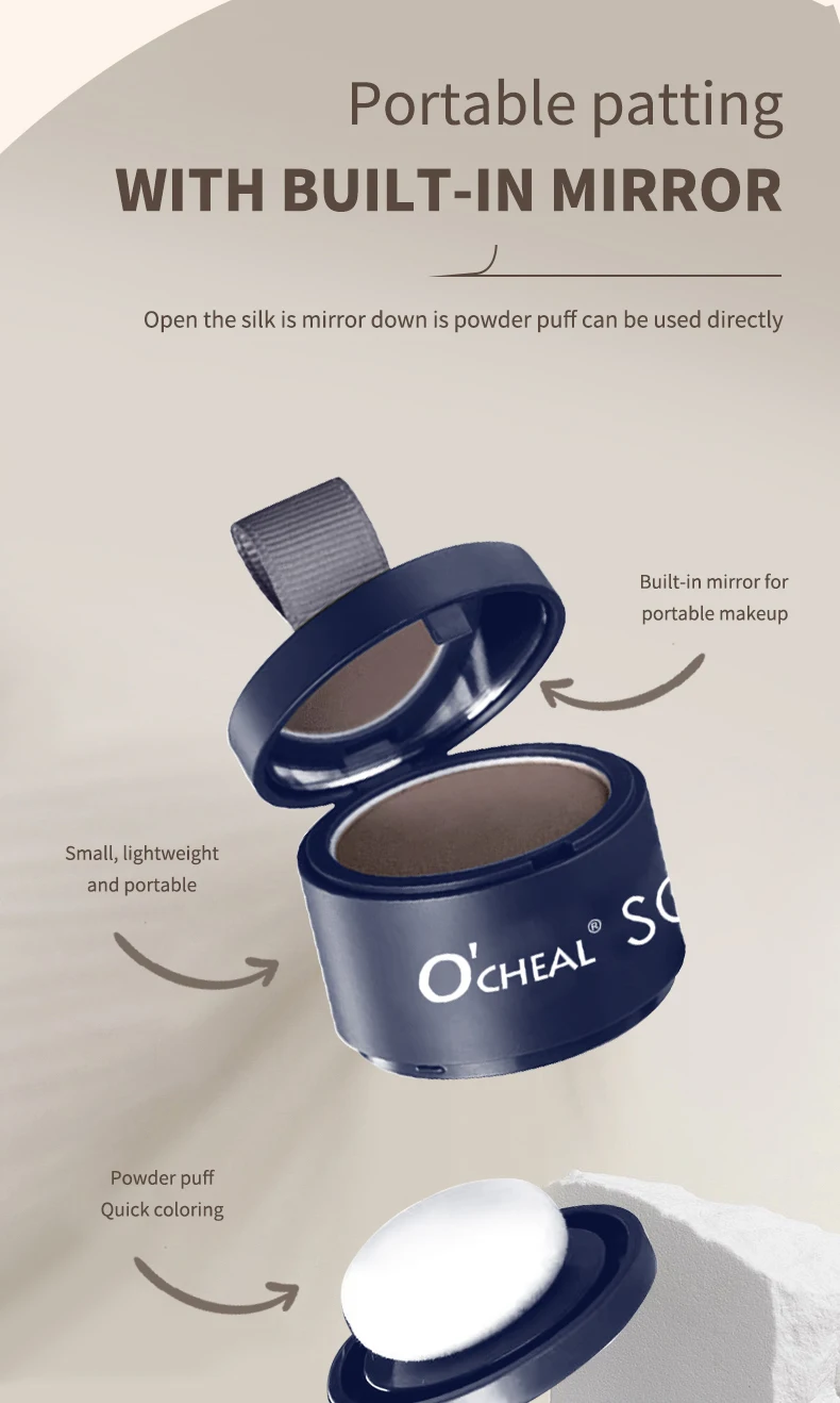 O'CHEAL Hairline Fluffy Powder Repair Volume Powder Shadow Shadow Powder Hair Concealer Coverage Fill Forehead Hairline – Detail 7