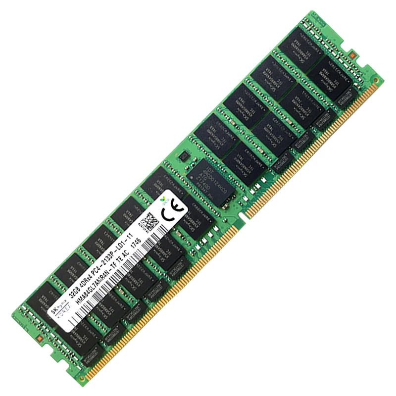 SK hynix DDR4 32GB 2133MHz RAM 4DRx4 PC4 - 2133P 1.2V Server memory LREG ECC RDIMM E5 x99