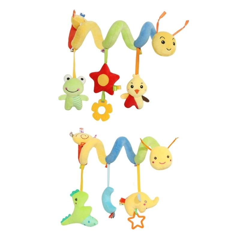 

Hanging Toy for Car Seats Crib Mobile Infant Baby Spiral Plush Toy for Cot Bed