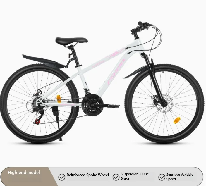 Oversized 26 Inch Adult Off Road Mountain Bike 21/24/27 Speed Shock Absorber Disc Brake All Terrain Cycling Bicycle