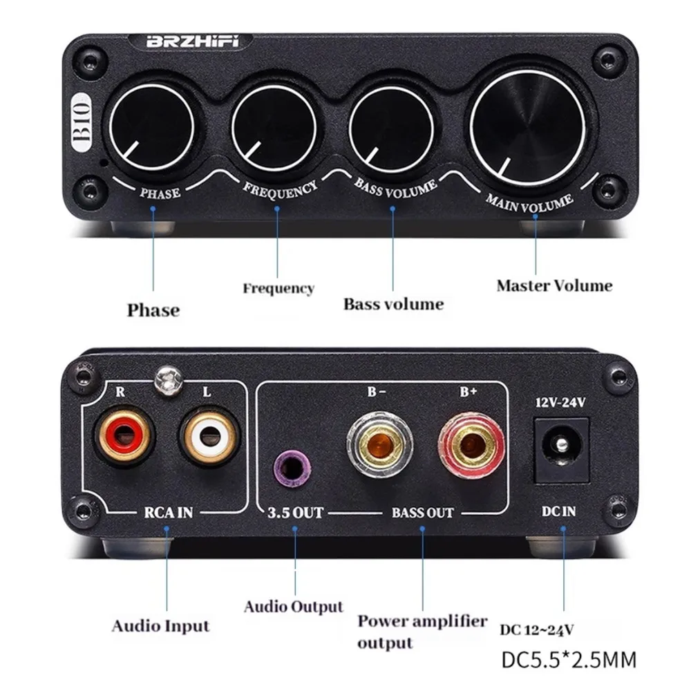 100W HIFI 발열 오디오 전문 서브우퍼 클래스 D 디지털 앰프 고전력 소형 휴대용 홈 오디오 서브 앰프