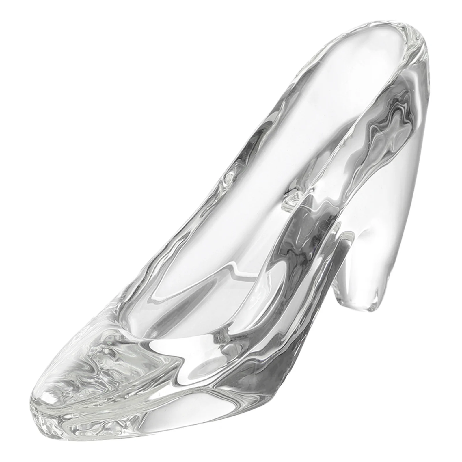 

1Pcs Crystal Shoe Decorative Mini High Heel Shoe Desktop Adornment Creative Transparent Tabletop Ornament Desktop Adornment