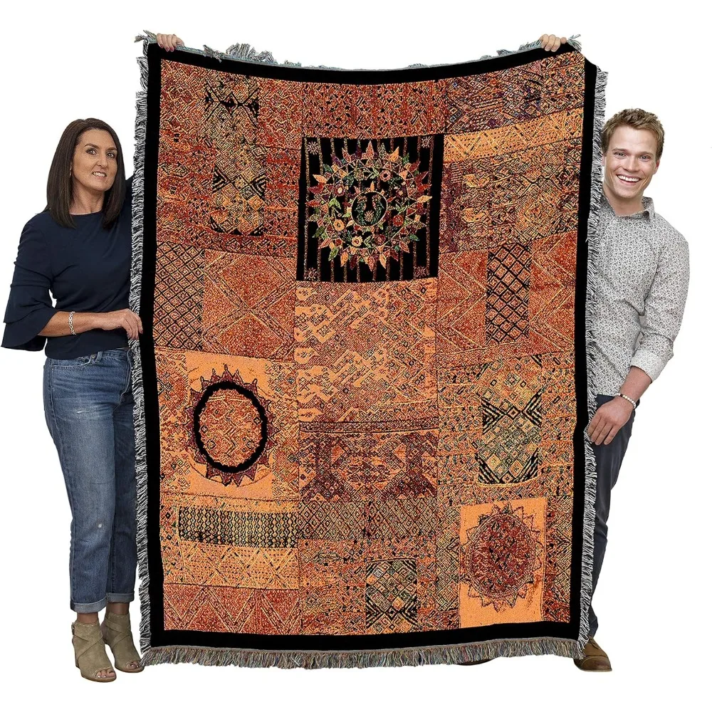 

Guatemala - Central America Gift Throw Woven from - Made in The USA (72x54), Tapestry