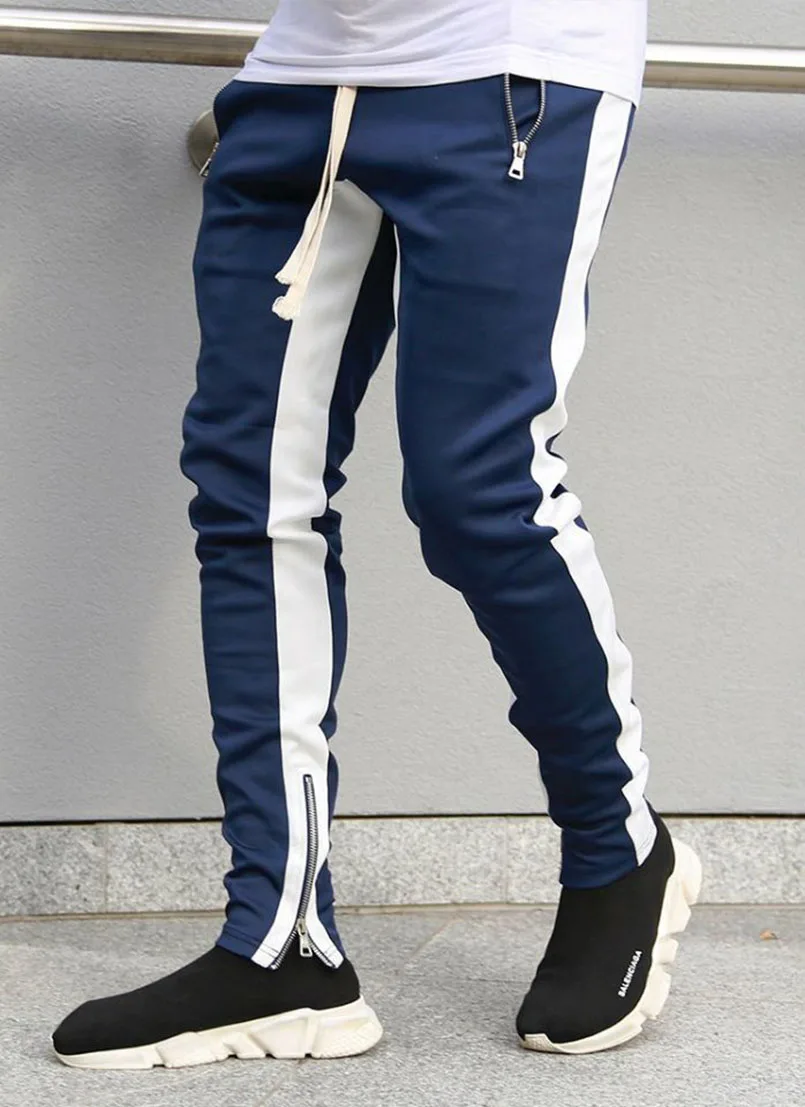 Men Joggers Sweatpant Fashion Striped Tactical Pants Man Sportswear Mens Tracksuits Sweat Trousers Black Hip Hop Pants 2026 Z1