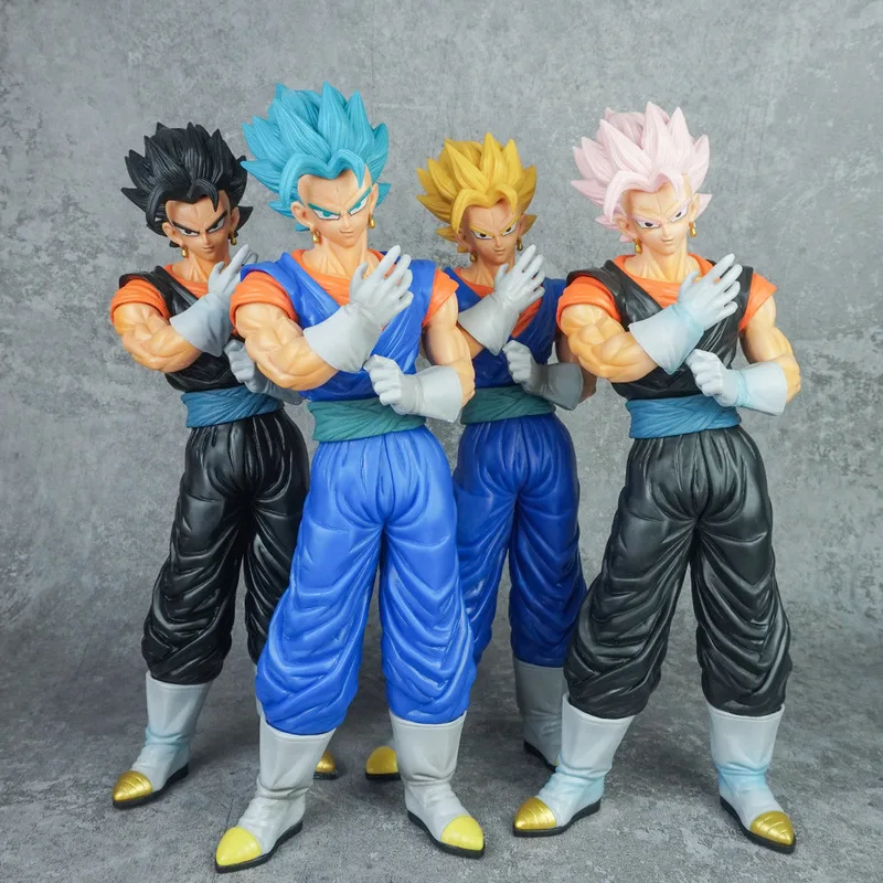 33cm Dragon Ball Beijite Saiyan Super Blue Wujita Sun Wukong Handmade Anime Model Surrounding Ornament Toy