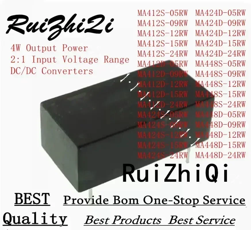 

10PCS/LOT MA412S-05RW MA412S-09RW MA412S-12RW MA412S-15RW MA412S-24RW MA412D-05RW MA412D-09RW MA412D-12RW MA412D-15RW 4W DC/DC