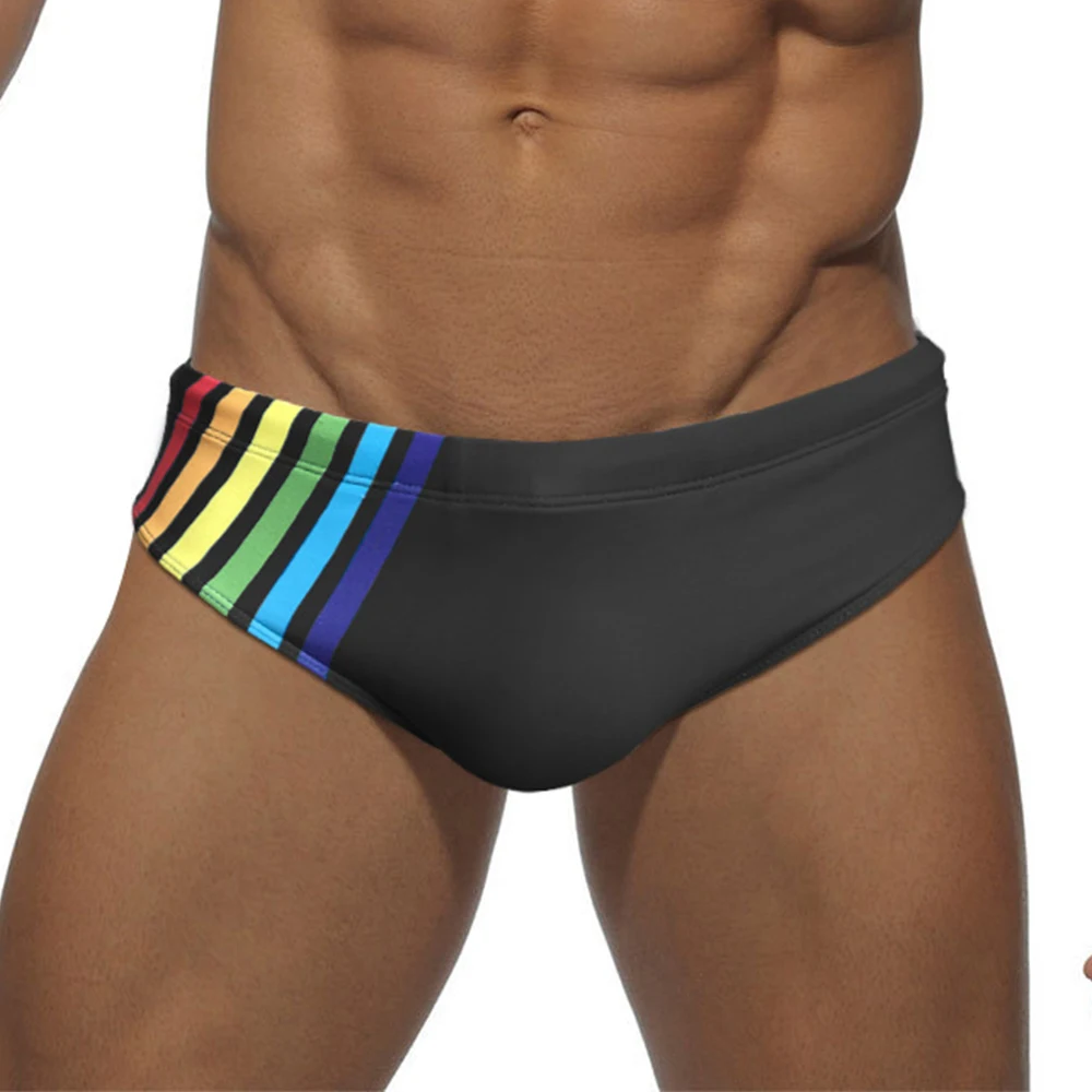 

Mens Summer Sexy Low Waist Lingerie Beach Bikini Briefs Swimwear Swimming Trunks Quick Dry Underwear Breathable Underpants
