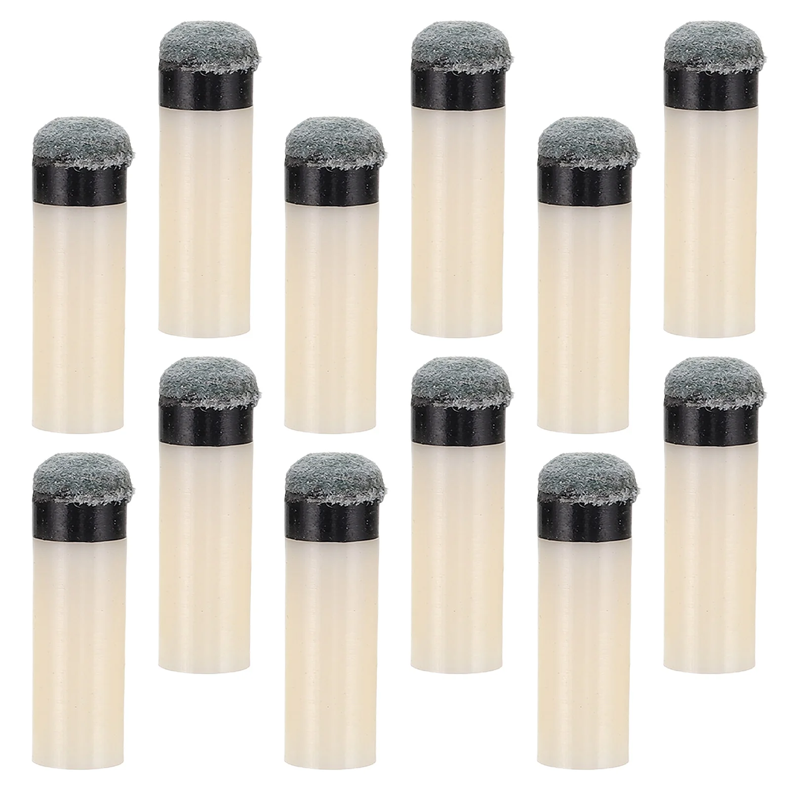 

12Pcs Billiard Cues Tips 11mm Screw on Pool Stick Tips Repair Kit Easy Install No Tools Required Billiard Supplies