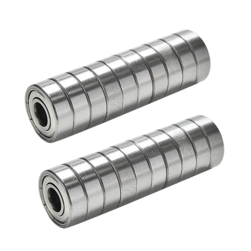 608 ZZ 볼 베어링, 608Zz 금속 이중 차폐 소형 깊은 홈 스케이트 보드 볼 베어링 (8Mm X 22Mm X 7Mm), 25 개