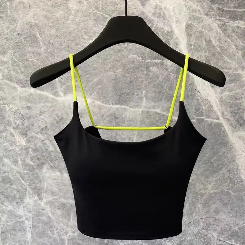 

Yoga suit, camisole, vest, women's new style with chest cushion, Pilates summer sexy fitness bra