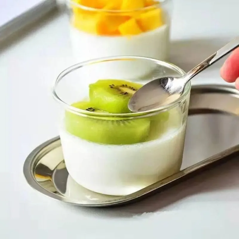 Clear Glass Dessert Bowl Set Heat Resistant Jelly Pudding Cup Mousse Ice Cream Mould Party Dipping Dish Condiment Bowl