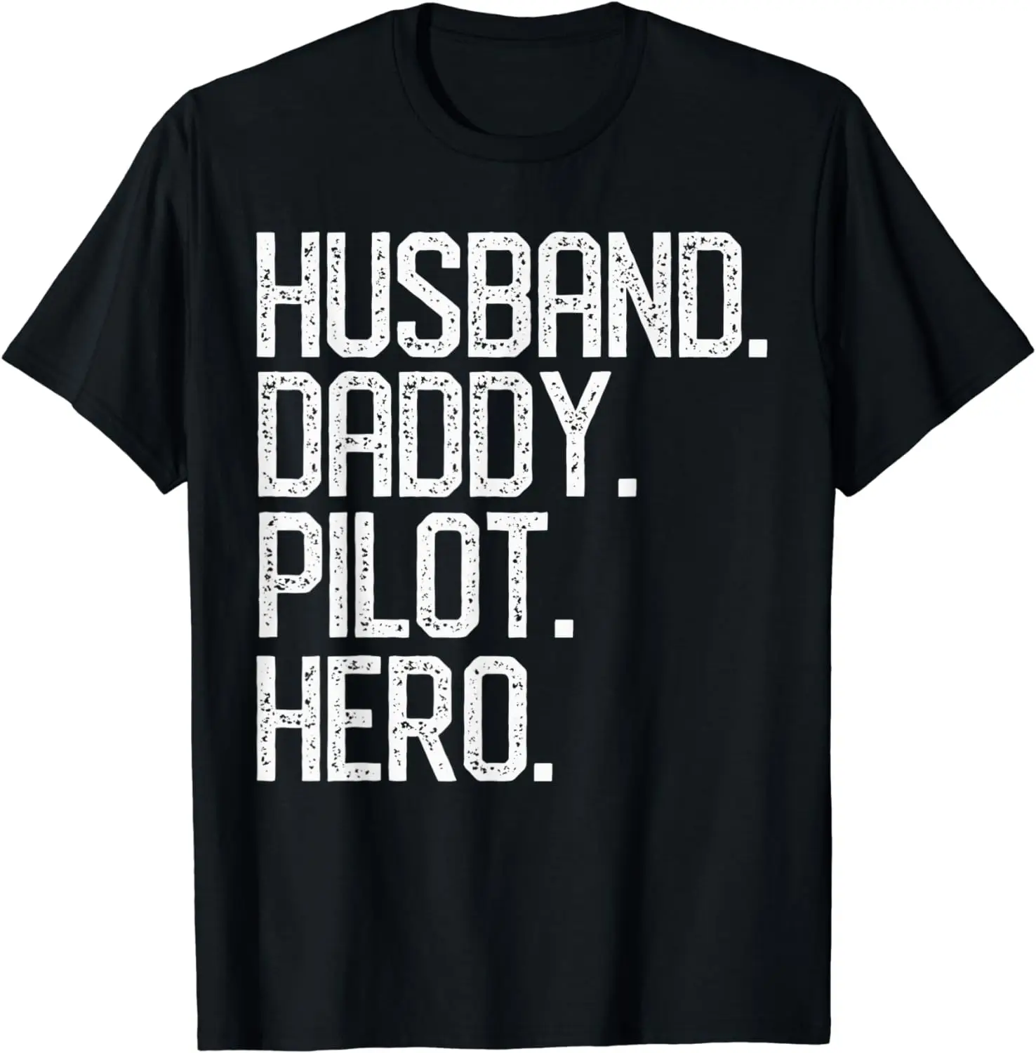 

Mens HUSBAND DADDY PILOT HERO Dad Papa T-Shirt Christmas Gift