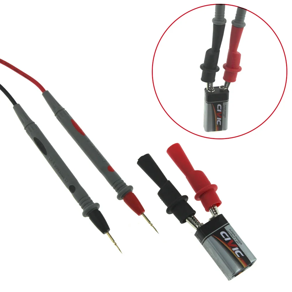 Universal 1000V 20A Probe Test Leads Pin for Digital Multimeter Needle Tip Meter Multi Meter Tester Lead Probe Wire Pen Cable