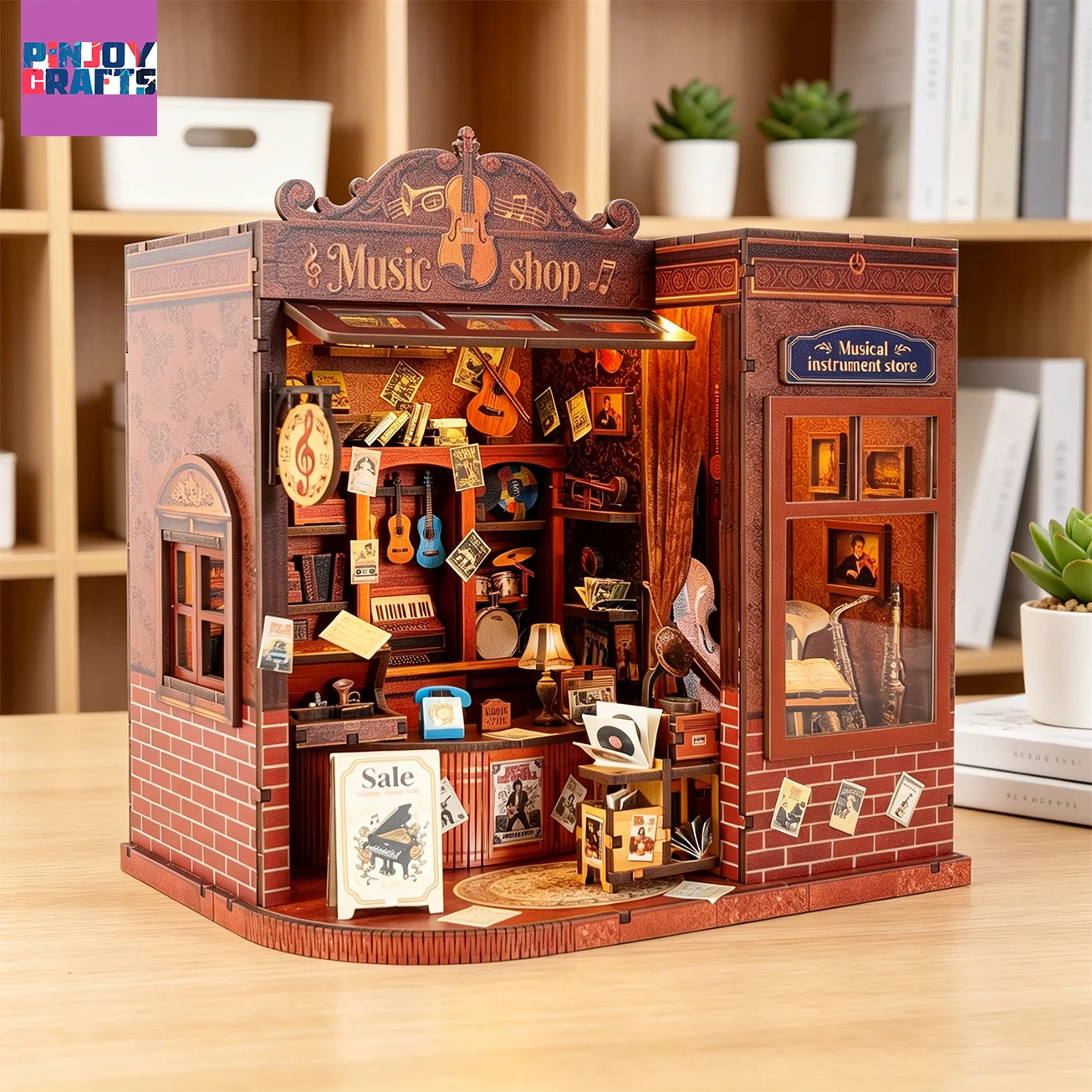 Vintage Collectibles Store - Vintage Music Store 3D Model, Handmade