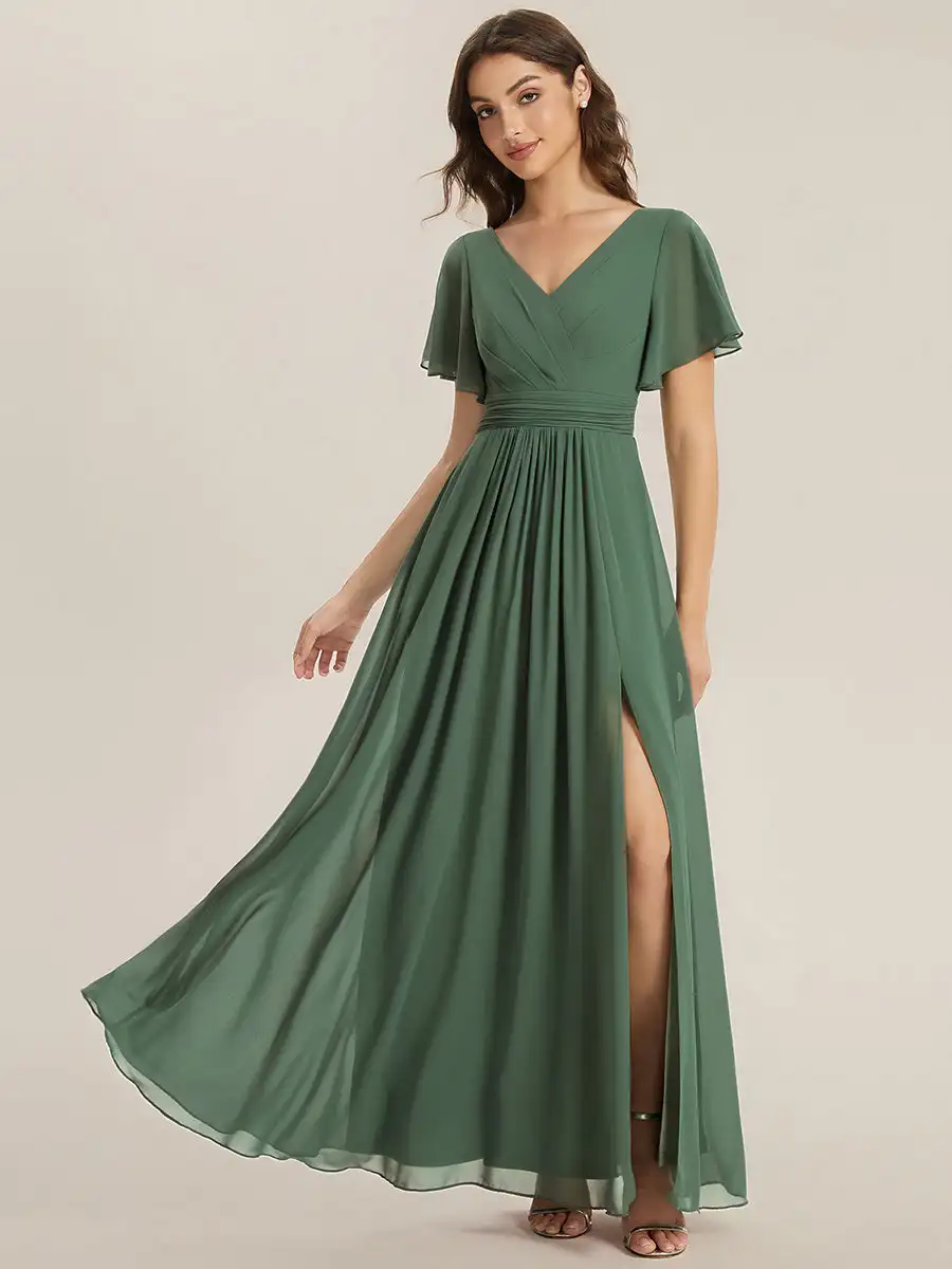 baziiingaaa-party-dress-a-short-sleeve-v-neck-a-line-floor-length-dress-with-thigh-high-slit-bridesmaid-dresses-evening-dress