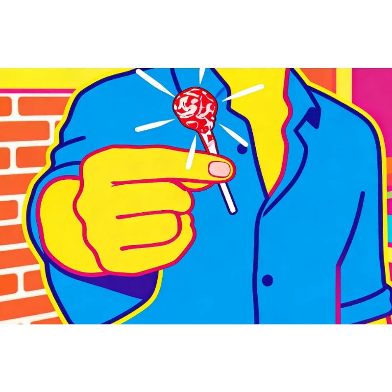 Super Sucker van Rizki Nanda – Coin In Lollipop (halve dollar), close-up goocheltruc, grappige goochelaar rekwisieten en illusie gimmick