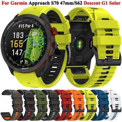 22 26mm QuickFit Silicone Bracelet Strap For Garmin Fenix 7X 7 Solar 6X 6 Pro 5 5X Plus MARQ EPIX Gen 2 Mk2i Mk2 Smart Watchband