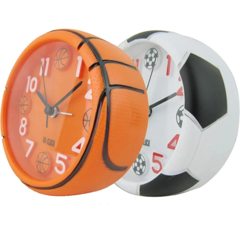 Creative 3D Basketball, Football, Sports Alarm Clock, Stereoscopic Digital Clock, Student and Children's Room Table Clock Gift