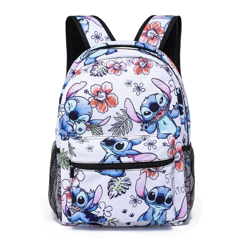 Mochila periférica de dibujos animados creativos de Disney Stitch, nuevo estilo 3D, mochilas para estudiantes, mochilas para niños, necesidades diarias