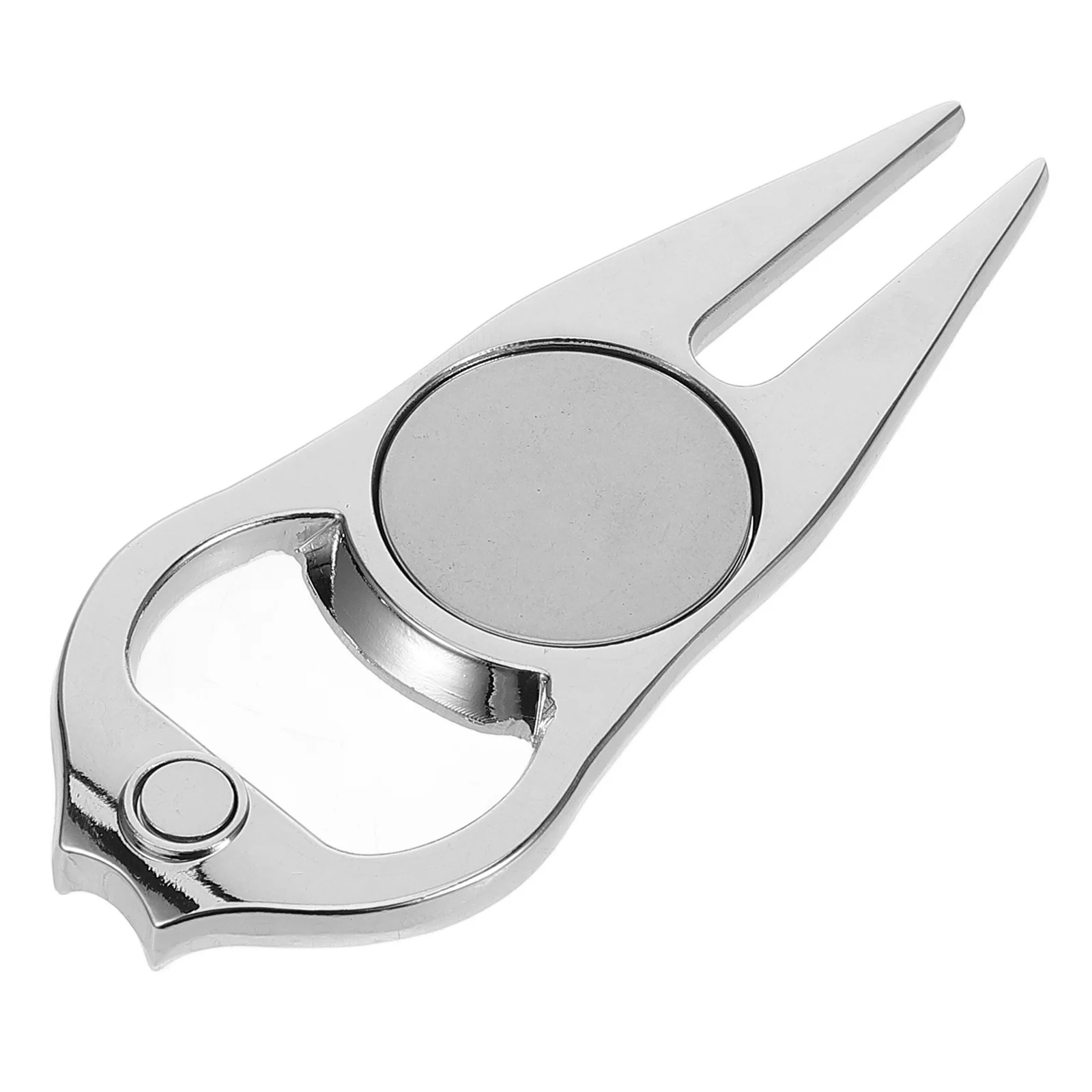 

Golfs Divot Repair Tool Compact Metal Divot Fork Wear-Resistant Golfing Accessory Portable Ball Marker Durable Design