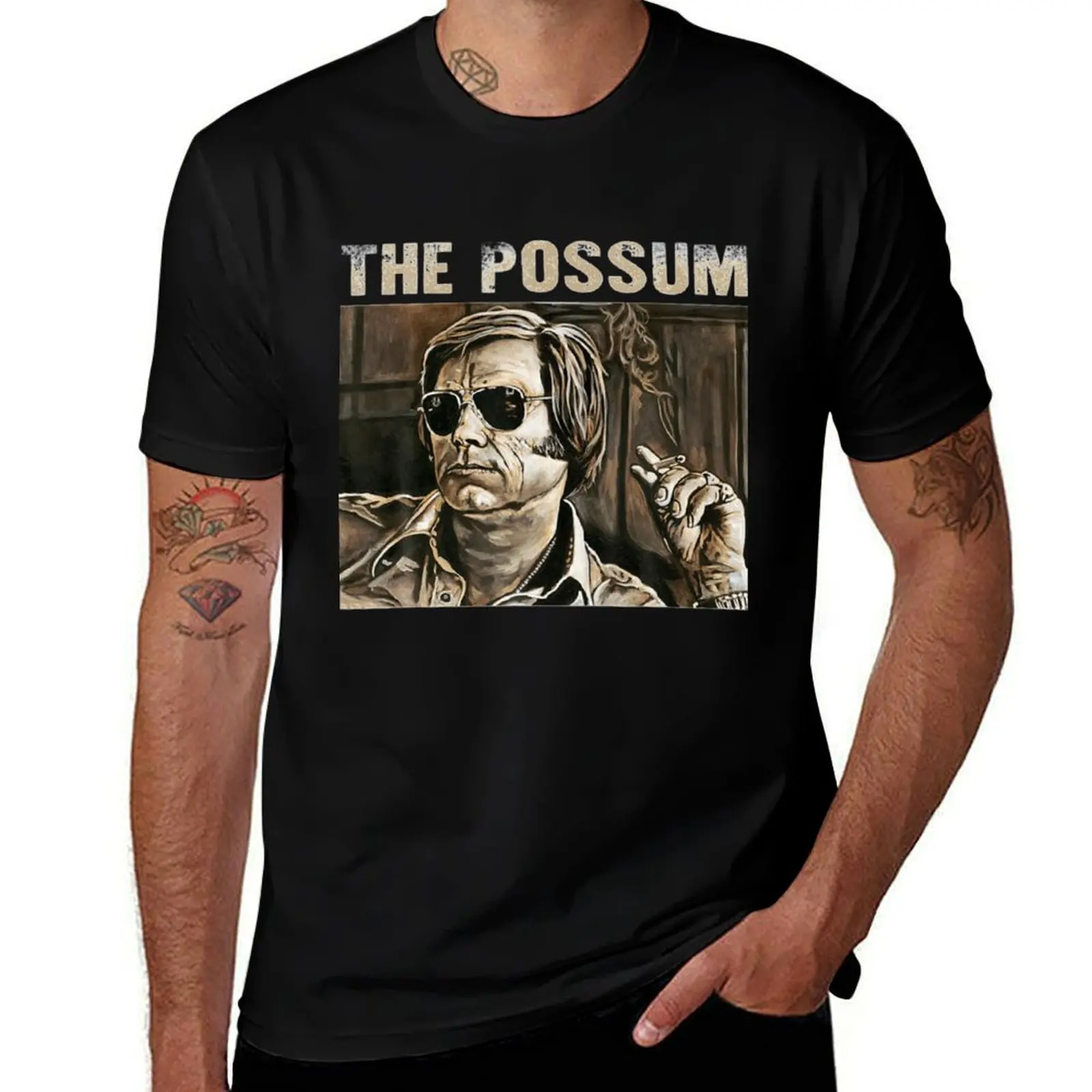

Vintage The Possum George Jones Gift Men Women T-Shirt Minimalist Plain Crew Neck T-Shirt