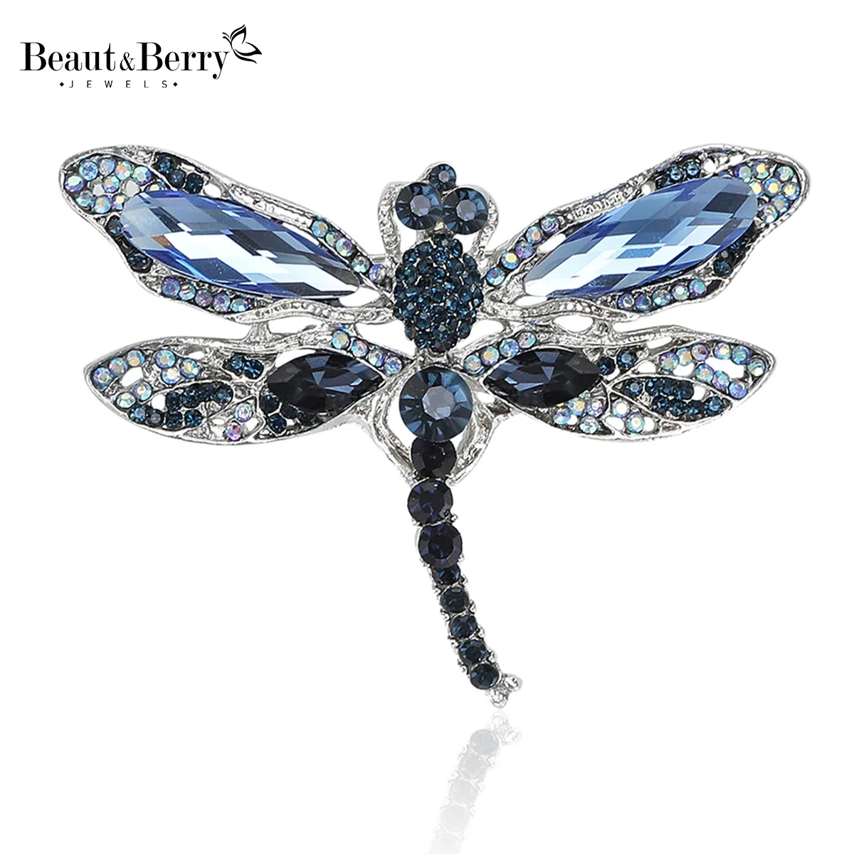 Crystal Dragonfly Brooches for Women Unisex insect Pins Multi-coloured Optional Casual Party Accessories Gifts