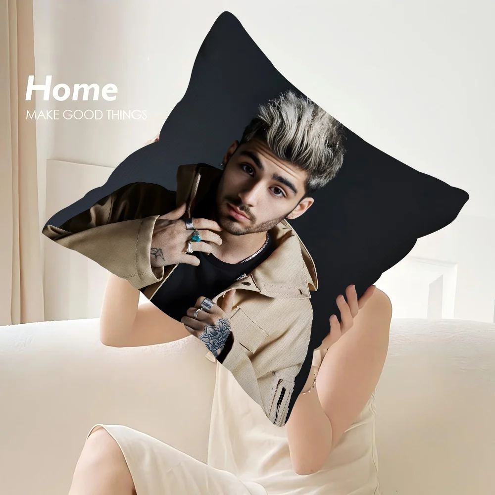 Z-Zayn M-Malik Singer Pillow Case Sofa Decorative Home Double-sided Print Plush Square Throw Pillow Covers Cushion Decor Cover