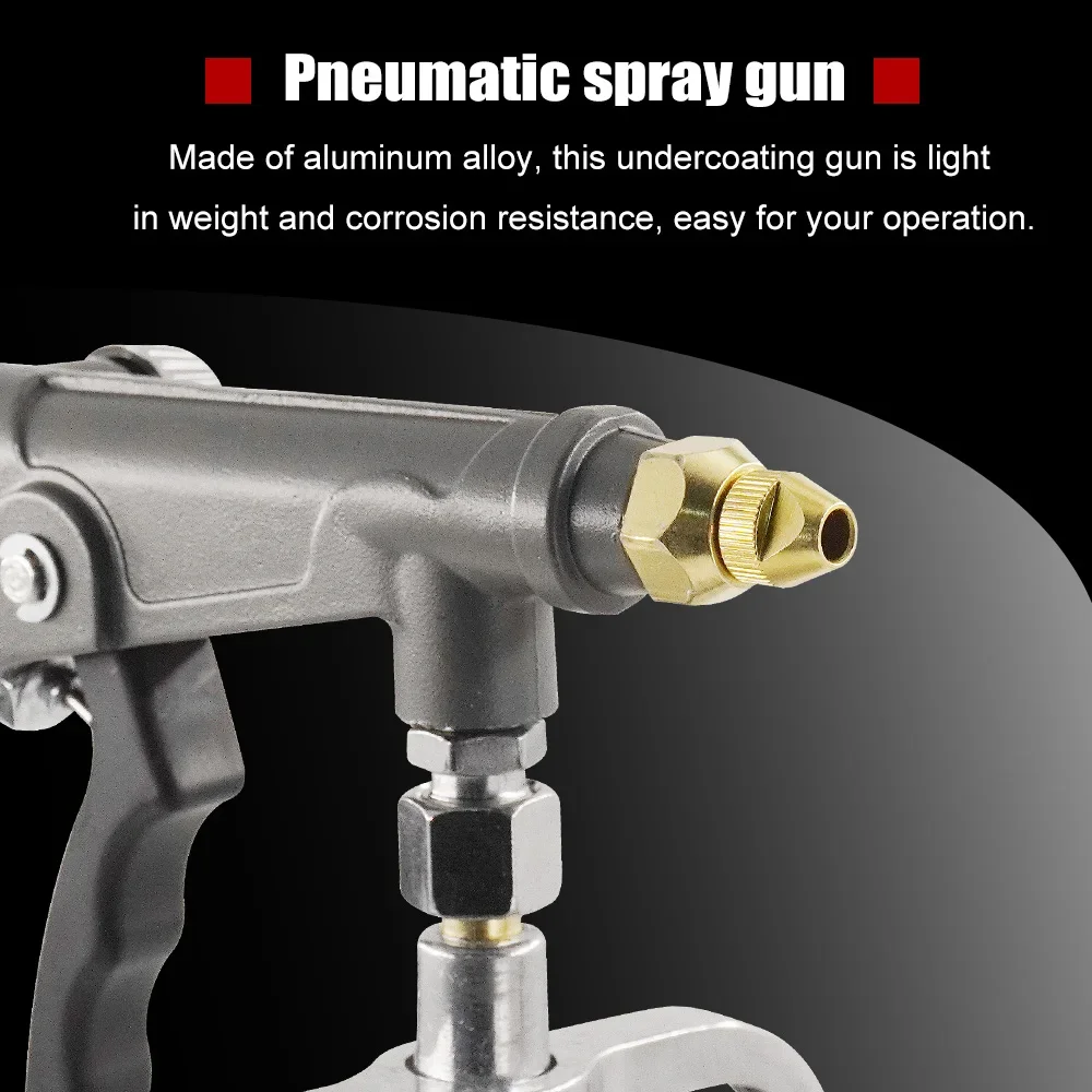 Undercoating Spray-Gun Kit, With 25/33Oz Suction Feed Cup & 2Pcs 22