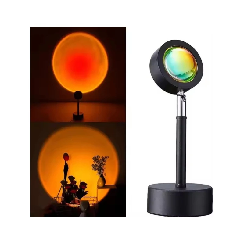 

RGB Night Light Sunset Projector Led Lights Room Decoration Photography Halo Mood Lights Sunset Light with USB Charging