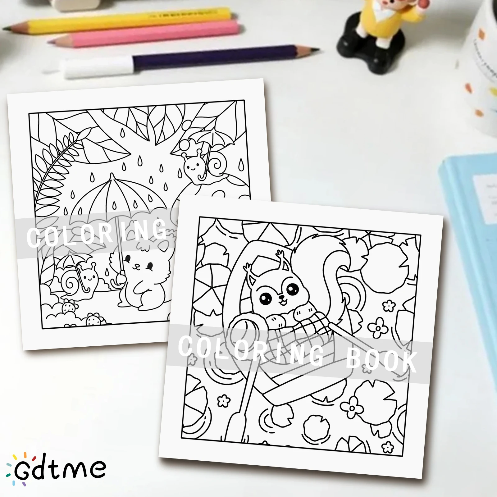HERBST WHIMSY Malbuch mit kräftigen, einfachen Mustern für Erwachsene, süßes Zeichenbuch, perfektes Geschenk für Party und Geburtstag – Detail 5
