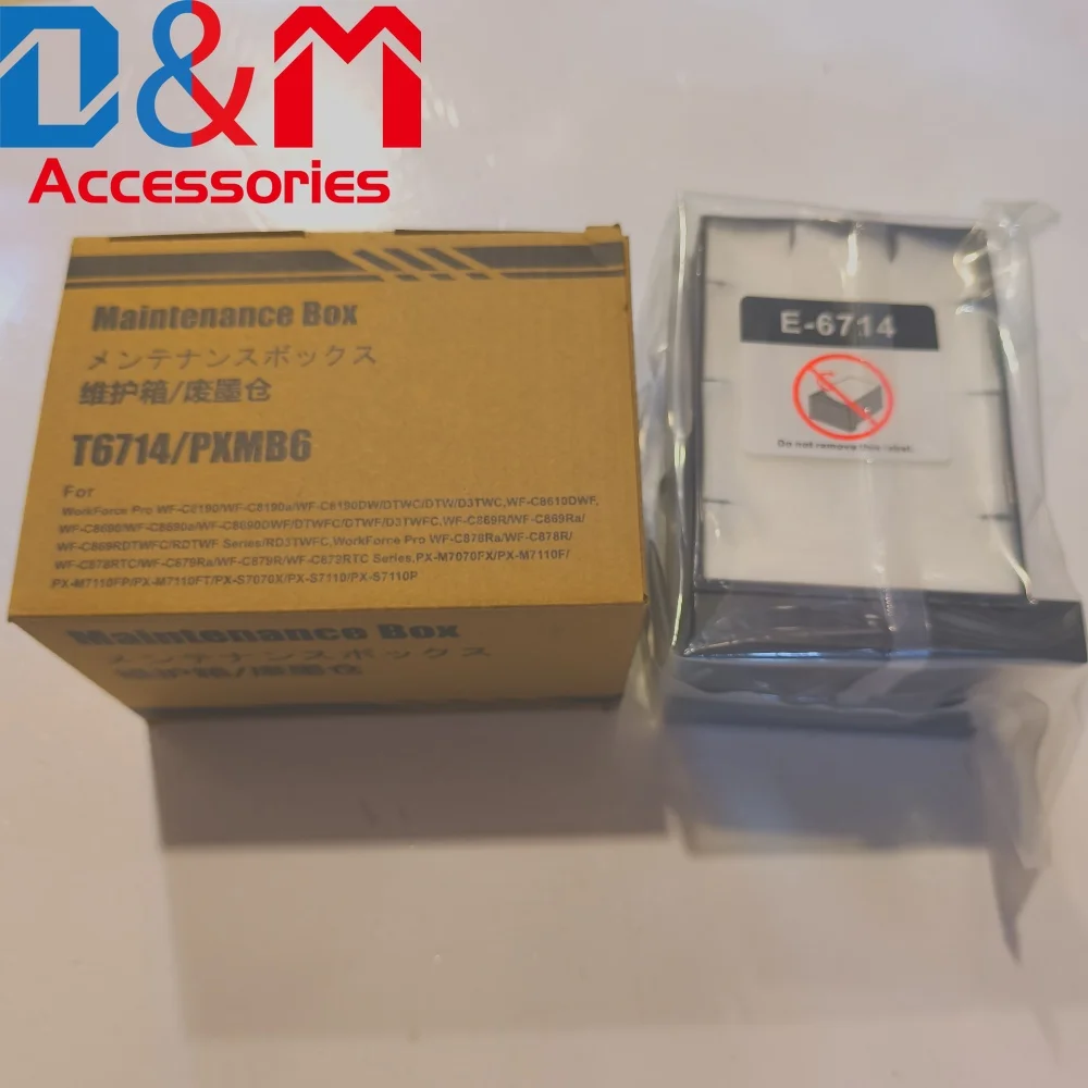 

5X T6714 C13T671400 PXMB6 Waste Ink Tank Sponge Maintenance Box for EPSON WorkForce pro WF C8190 C8610 C8690 Printer Accessories