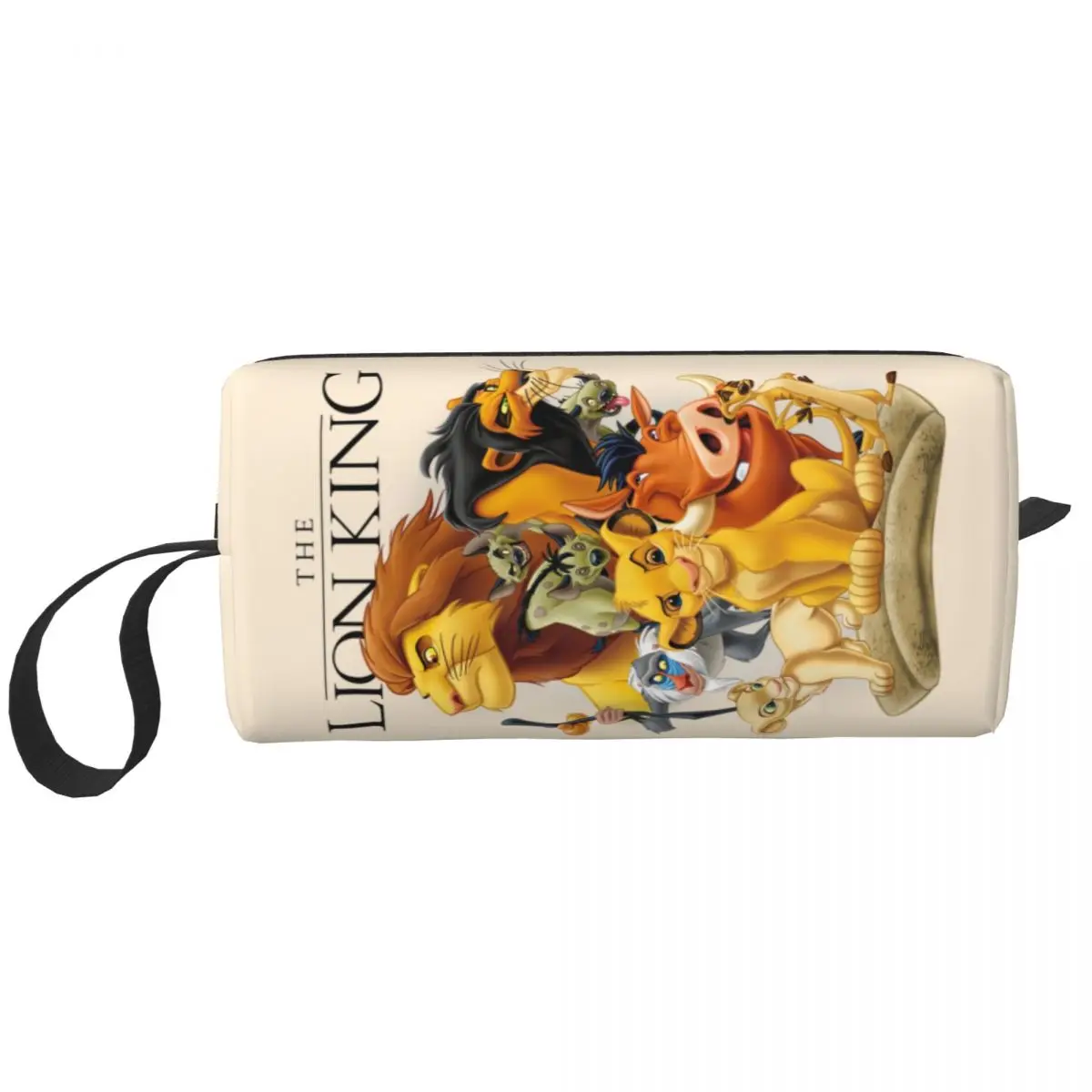 

Custom Fashion The Lion King Pride Land Characters Group Shot Toiletry Bag for Women Makeup Cosmetic Bag Beauty Storage Dopp Kit