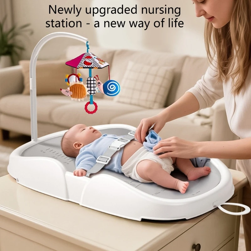 

Пеленальный коврик с входящим в комплект подвесным стержнем для новорожденных Криволинейная структура для комфорта и поддержки