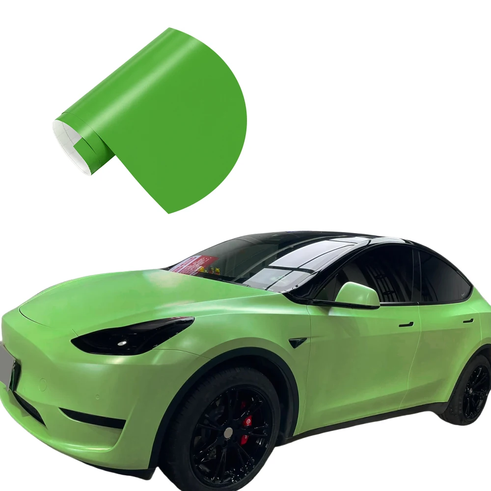 

Premium Matte Green Car Wrap Film Sticker Air Bubble Free Vehicle Vinyl Decal Body Trim Motorcycle Auto Decoration Accessories