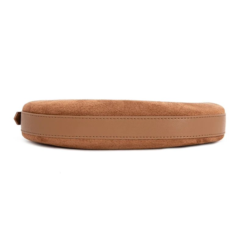 Venof 2024 New Faux Suede Bag 100% Soft Leather Saddle Vintiage Messenger Large Capacity Handbag Shoulder New Woman Bag Trend