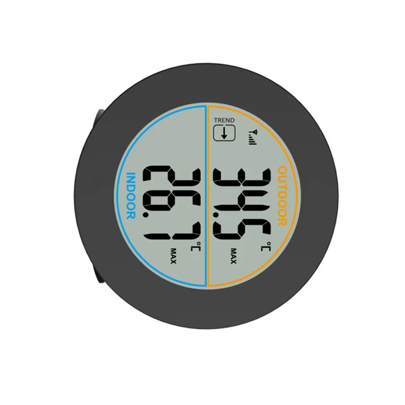 Полностью беспроводной ЖК-дисплей, цифровой термометр, монитор температуры в помещении, настенное/стольное крепление, переключаемый датчик C/F, измеритель записи