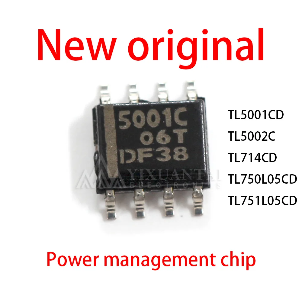 10Pcs SOP8 New original TL5001CD TL5002C TL714CD TL750L05CD TL751L05CD TL5001 TL5002 TL750L05 TL751L05 Power management chip