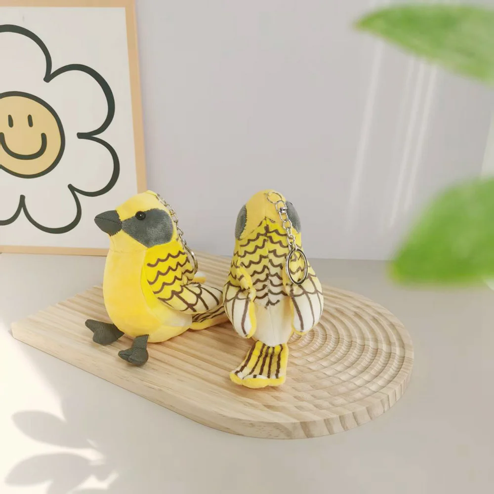 

14cm Cute Animal Yellow Oriole Bird Plush Toy Stuffed Animals Specially Realistic Simulated Yellow Oriole Bird Kid Birthday Gift
