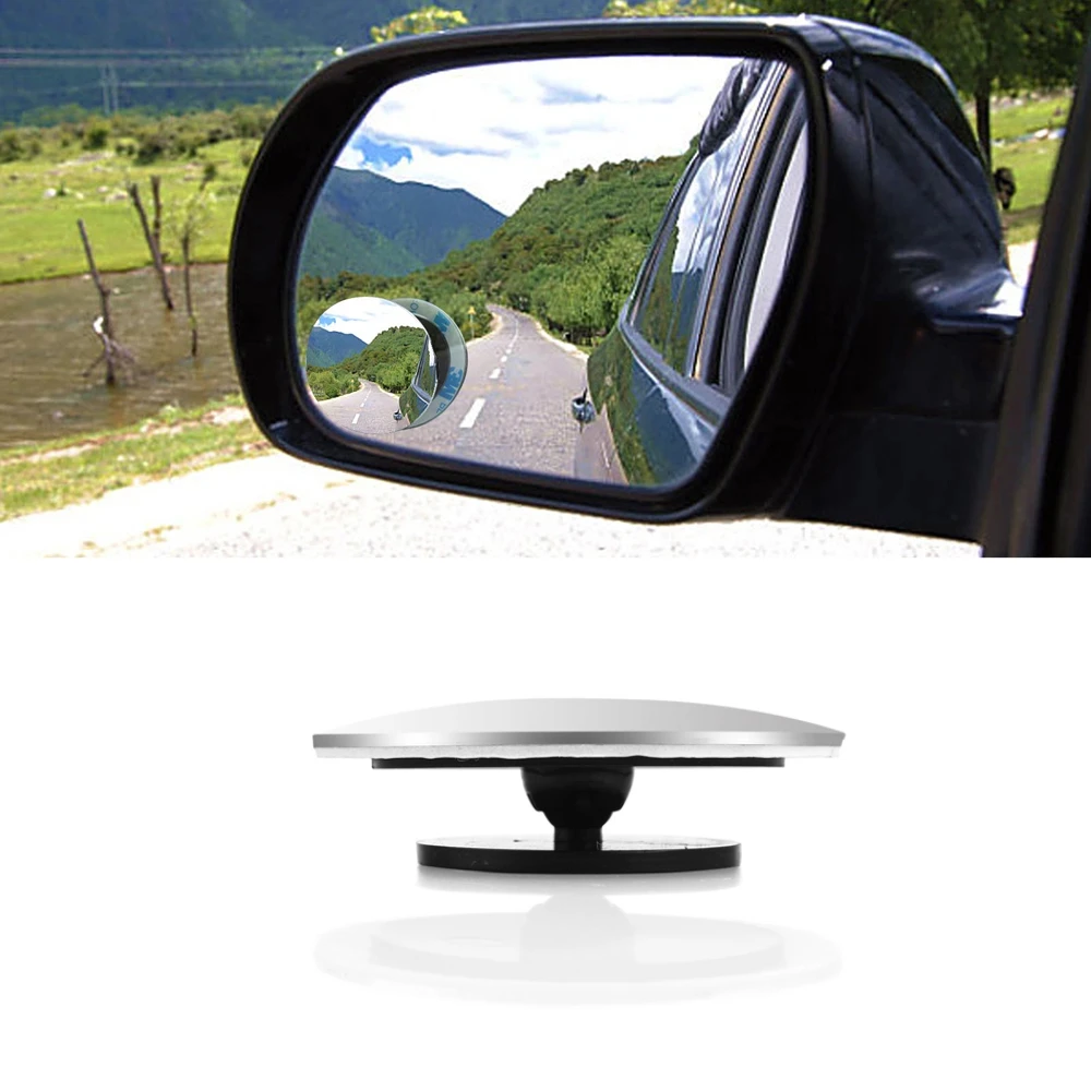 

Car Rear View Mirror Rotating 360°Wide Angle Convex Blind Spot Reflective Circular Mirror Universal Car Exterior Accessories