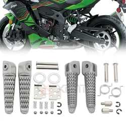 Motorcycle Front Rider Passenger Footrests Footpegs For Kawasaki Ninja 400 2018-2023 Z400 2019-2023 2020 2021 2022 ZX-4RR 2023