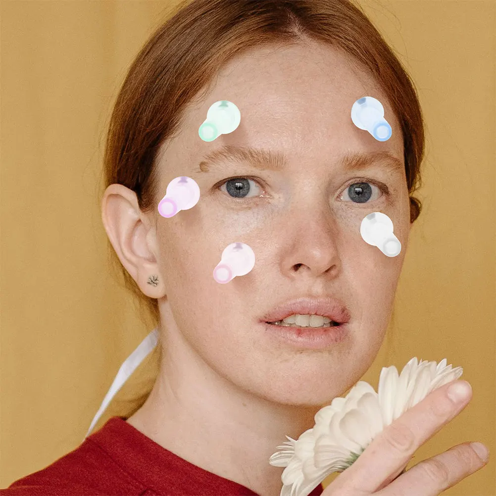 10個入りシリコンフェイスカッピングセット真空吸引カップアンチエイジング目元しわ軽減フェイシャルマッサージスキンケアツールネック用