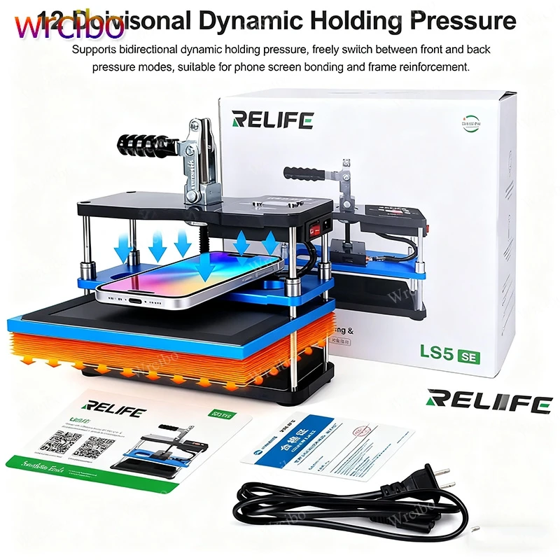 

RELIFE LS5 SE Bidirectional Heating Holding Pressure Platform,for Phone Screen Lamination,Frame Reinforcement,with Camera Cutout