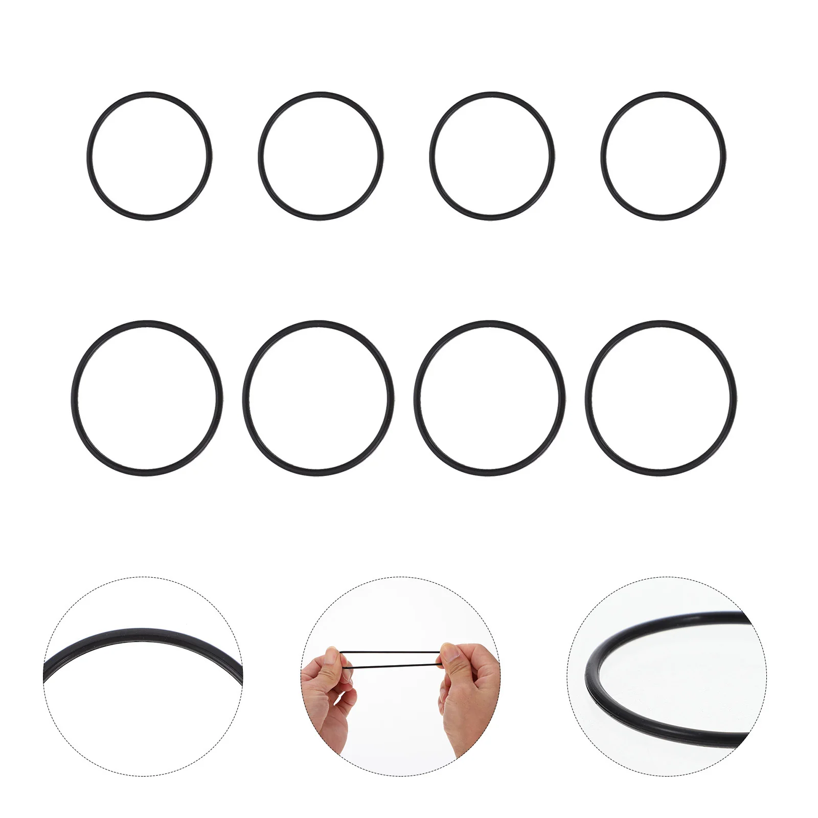 

8Pcs Bike Stopwatch Fixator Durable Elastic Silicone Easy Install Protection Gift Idea Bike Watch Holder Band